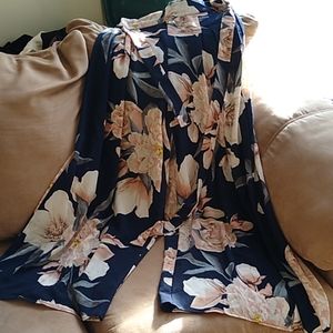 Boho high waist wide leg floral print summer pants